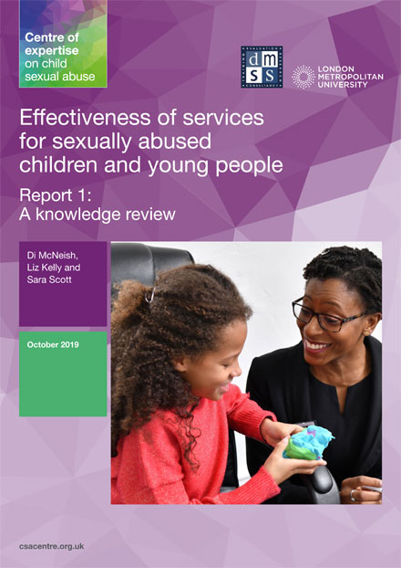 Read the Effectiveness of services for sexually abused children and young people review